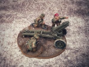 British Airborne Paratroopers with 75mm Pack Howitzer