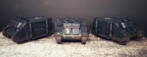 Raven Guard Rhino Armoured Carriers